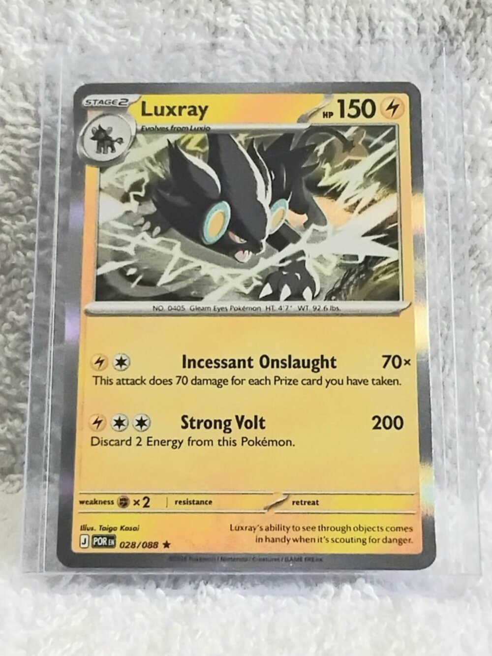Mint 2026 Pokemon Luxray Rare ☆ Holo Card 028/088!!